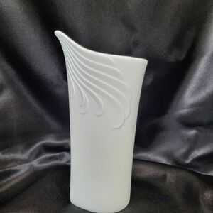 Vtg Kaiser W. Germany Martin Frey Signed White Waves Small Porcelain Vase F72